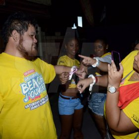 Winston Sill/Freelance Photographer
Bacchanal Jamaica final Friday Fete featuring Destra Garcia, held at Mas Camp, Stadium North on Friday night April 11, 2014.
