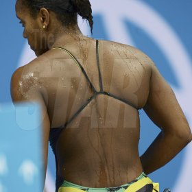 Ricardo Makyn/Staff Photographer
Alia's Victory in the Semifinal at the Aquatic Centre Olympic Park.