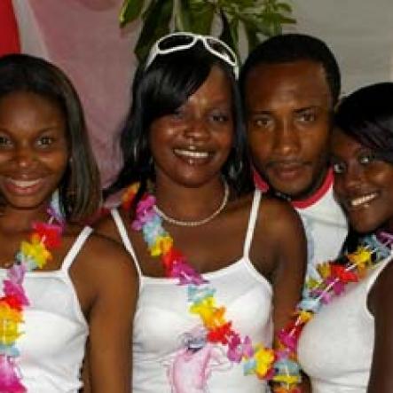Colin Hamilton/freelance photographer
 The Ministry of Health's HIV Prevention Team displayed more than their lovely smiles, from left Karena Carby; Dondoria Douglas; Norsley Miller; Trishauna Barclay; and Akilah Shelley at Absinthe - Sunset Vista at the Morgans Harbour Hotel on Sunday July 12, 2009.