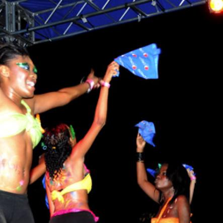 Winston Sill / Freelance Photographer
All-Island Carnival kick-off fete, held at UDC Field, New Kingston on Saturday night January 29, 2011.