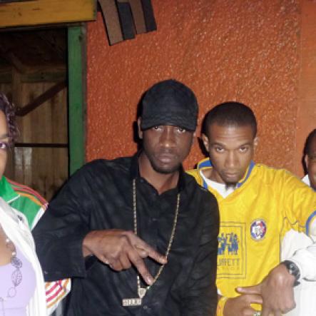 Roxroy McLean Photo

Scenes from Alliance Happy Thursday, held at Kno Limits Sports Bar, in St Andrew. From left are; Newcomer Bridges, Bounty Killer, Gabriel, promoter Tommy Thompson and Mavado.