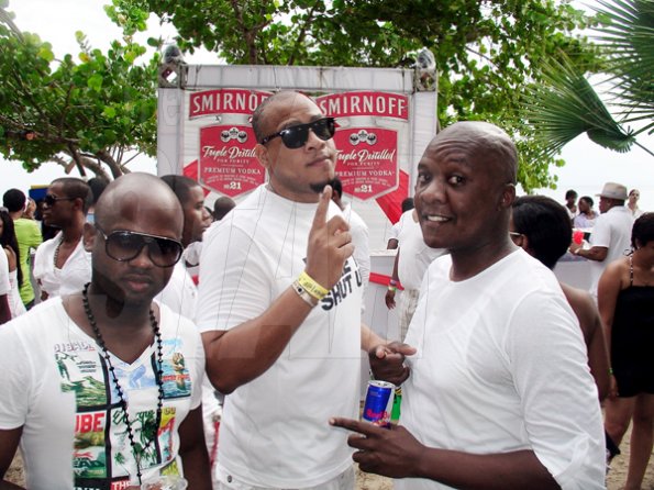 From left: Dwayne Dacres, Garfield Wedderburn and Gersham Greene made Smirnoff Daydreams their party of choice.


************************************************************************* on Saturday July 30th at Long Bay Beach Negril.