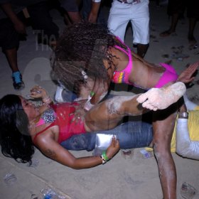 Mark Titus 


These two demonstrates 'girl power' at ATI Pretty in Pink in Negril, on Saturday.