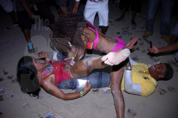 Mark Titus 


These two demonstrates 'girl power' at ATI Pretty in Pink in Negril, on Saturday.