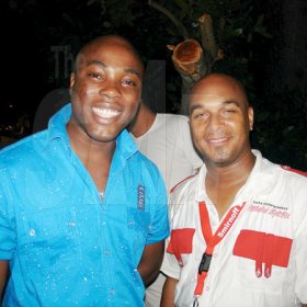 Contributed
Twisted - LIME's Nathanial Palmer (left) and Dream promoter Ron Burke seem pretty pleased with the success at Smirnoff Twisted Spirits at Amazon Beach, Negril, part of Smirnoff Dream Weekend last  Friday.

**************************************************************************** July 29th.