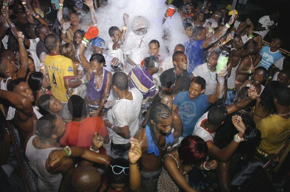 Mark Titus 


Patrons making the most of the pool pit at ATI Wildside in Negril on Sunday