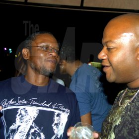 Winston Sill / Freelance Photographer
Bacchanal Jamaica opening night fete, held at the Mas Camp, Oxford Road, New Kingston on Friday February 5, 2010. Here are The Creary brothers, Michael (left); and Don (right) inside the Smirnoff Skybox.