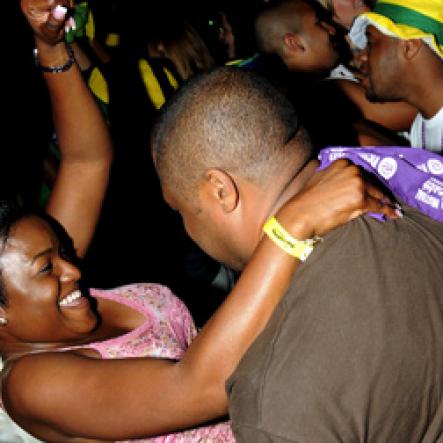 Winston Sill / Freelance Photographer
Bacchanal Jamaica and Appleton Jamaica Rum J'ouvert  and Road Parade under the theme "Alien Invasion", featuring Destra Garcia, held at The New Mas Camp, Stadium North on Friday night until daylight April 13, 2012..