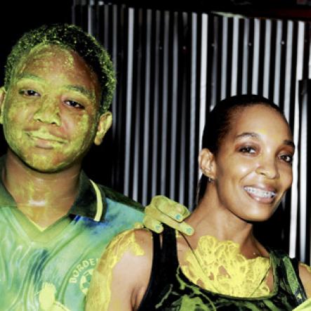 Winston Sill / Freelance Photographer
Bacchanal Jamaica and Appleton Jamaica Rum J'ouvert  and Road Parade under the theme "Alien Invasion", featuring Destra Garcia, held at The New Mas Camp, Stadium North on Friday night until daylight April 13, 2012..