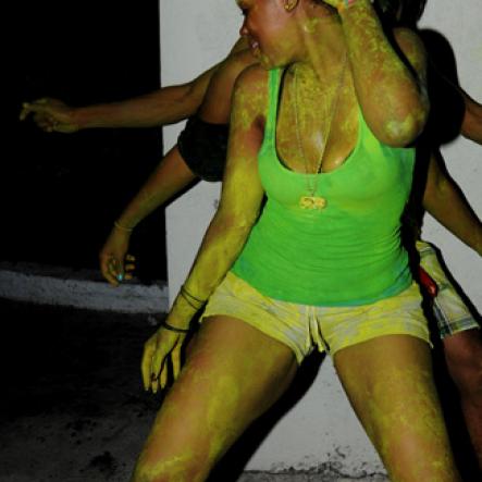 Winston Sill / Freelance Photographer
Bacchanal Jamaica and Appleton Jamaica Rum J'ouvert  and Road Parade under the theme "Alien Invasion", featuring Destra Garcia, held at The New Mas Camp, Stadium North on Friday night until daylight April 13, 2012..