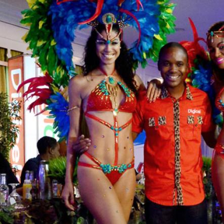 Winston Sill/freelance Photographer
 Bacchanal Jamaica presents the Official Launch of Bacchanal 2015 Carnival Season, under the theme "Untamed", held at Knutsford Court Hotel, Ruthven Road on Thursday night February 5, 2015.  Here are Yendi Phillipps (left); Kamal Powell (centre), of Digicel; and ------?????? (right).