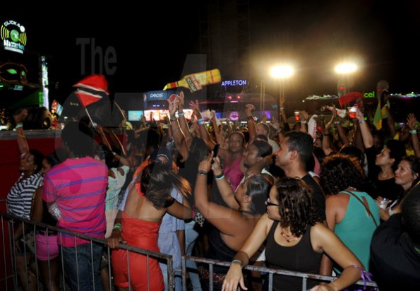 Winston Sill / Freelance Photographer
Bacchanal Jamaica Fridays final fete sponsored by Digicel and featured Kes The Band, held at Mas Camp, Stadium North, on Saturday night March 23, 2013.