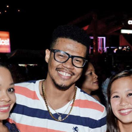 Winston Sill/Freelance Photographer<\n>Bacchanal Jamaica Opening night Soca Fete, for the 2015 Carnival Season, held at the Mas Camp, Stadium North on Friday night February 20, 2015.<\n>It was all smiles as (from left) Stacy Dacosta, Andrew Raymore Laura Kerr and Brandon Nam enjoyed the opening night of Bacchanal Untamed