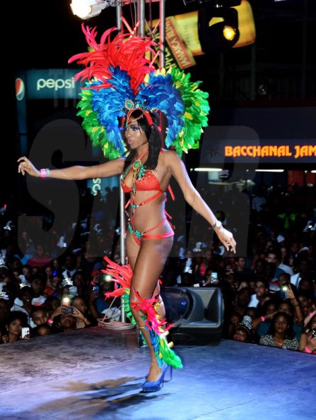 Winston Sill/Freelance Photographer
Bacchanal Jamaica presents Bacchanal New Year Band Launch and Fete, held at the Mas Camp, Stadium North on Saturday night January 3, 2015.