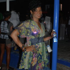 Janet Silvera Photo
 
Dani-Marie Fenton looking fashionably cool at the Barefoot party at Tropical Beach in Montego Bay last Saturday night.