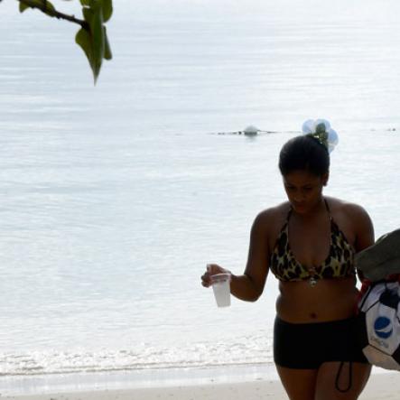 Winston Sill/Freelance Photographer
 Bacchanal Jamaica presents Beach J'ouvertFete, held at James Bond Beach, Oracabessa, St. Mary on Saturday April 19, 2014.