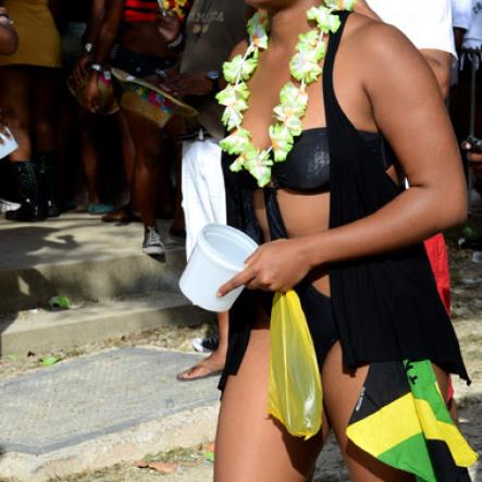 Winston Sill/Freelance Photographer
 Bacchanal Jamaica presents Beach J'ouvertFete, held at James Bond Beach, Oracabessa, St. Mary on Saturday April 19, 2014.