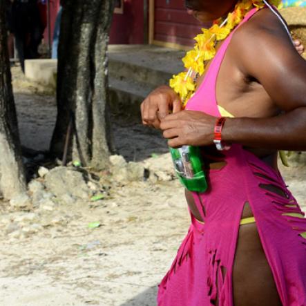 Winston Sill/Freelance Photographer
 Bacchanal Jamaica presents Beach J'ouvertFete, held at James Bond Beach, Oracabessa, St. Mary on Saturday April 19, 2014.