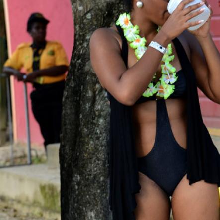 Winston Sill/Freelance Photographer
 Bacchanal Jamaica presents Beach J'ouvertFete, held at James Bond Beach, Oracabessa, St. Mary on Saturday April 19, 2014.