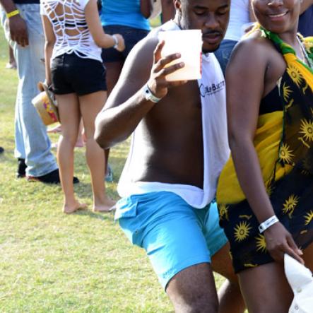 Winston Sill/Freelance Photographer
 Bacchanal Jamaica presents Beach J'ouvertFete, held at James Bond Beach, Oracabessa, St. Mary on Saturday April 19, 2014.