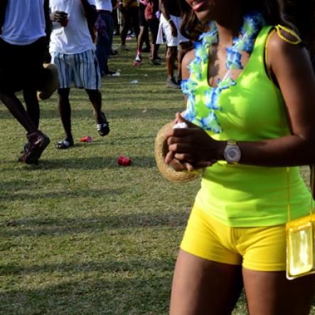 Winston Sill/Freelance Photographer
 Bacchanal Jamaica presents Beach J'ouvertFete, held at James Bond Beach, Oracabessa, St. Mary on Saturday April 19, 2014.