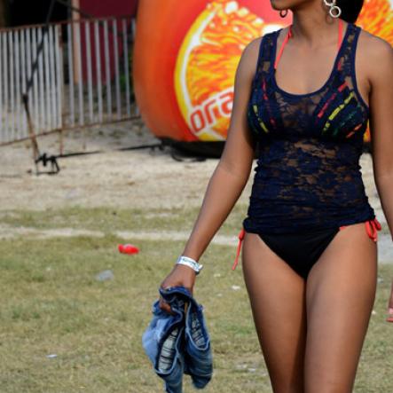 Winston Sill/Freelance Photographer
 Bacchanal Jamaica presents Beach J'ouvertFete, held at James Bond Beach, Oracabessa, St. Mary on Saturday April 19, 2014.