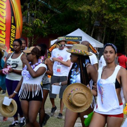 Winston Sill/Freelance Photographer
 Bacchanal Jamaica presents Beach J'ouvertFete, held at James Bond Beach, Oracabessa, St. Mary on Saturday April 19, 2014.