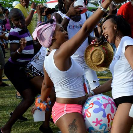 Winston Sill/Freelance Photographer
 Bacchanal Jamaica presents Beach J'ouvertFete, held at James Bond Beach, Oracabessa, St. Mary on Saturday April 19, 2014.