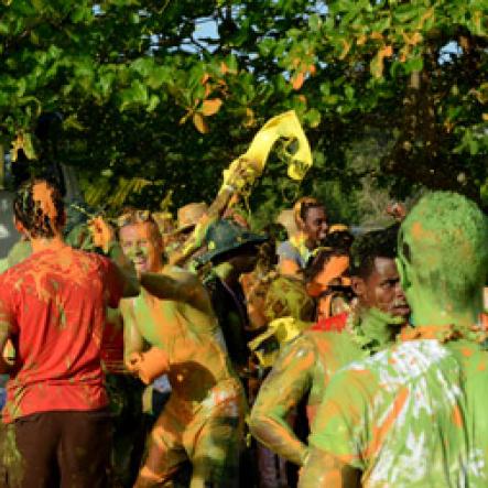 Winston Sill/Freelance Photographer
 Bacchanal Jamaica presents Beach J'ouvertFete, held at James Bond Beach, Oracabessa, St. Mary on Saturday April 19, 2014.