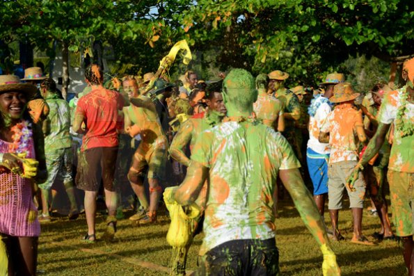 Winston Sill/Freelance Photographer
 Bacchanal Jamaica presents Beach J'ouvertFete, held at James Bond Beach, Oracabessa, St. Mary on Saturday April 19, 2014.