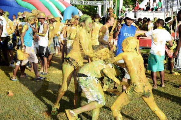 Winston Sill/Freelance Photographer
 Bacchanal Jamaica presents Beach J'ouvertFete, held at James Bond Beach, Oracabessa, St. Mary on Saturday April 19, 2014.