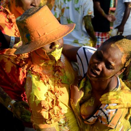 Winston Sill/Freelance Photographer
 Bacchanal Jamaica presents Beach J'ouvertFete, held at James Bond Beach, Oracabessa, St. Mary on Saturday April 19, 2014.