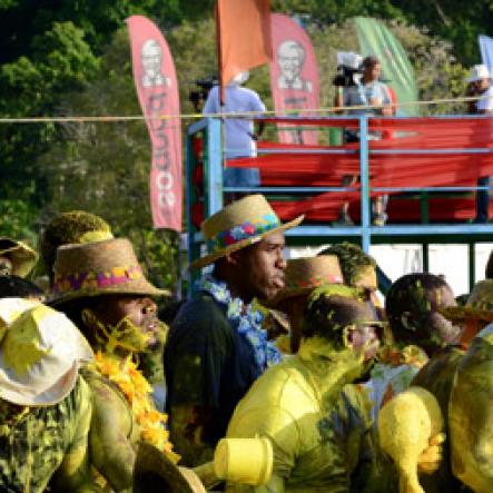 Winston Sill/Freelance Photographer
 Bacchanal Jamaica presents Beach J'ouvertFete, held at James Bond Beach, Oracabessa, St. Mary on Saturday April 19, 2014.