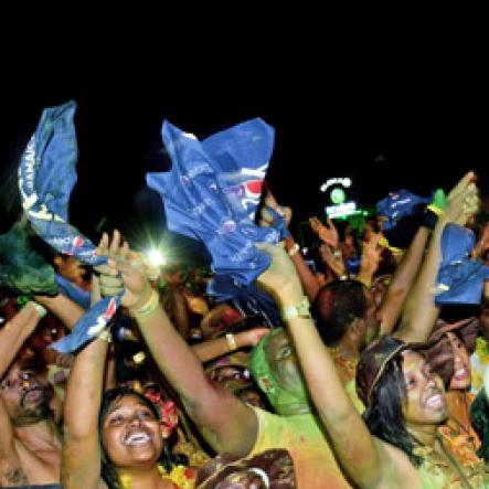 Winston Sill/Freelance Photographer
 Bacchanal Jamaica presents Beach J'ouvertFete, held at James Bond Beach, Oracabessa, St. Mary on Saturday April 19, 2014.