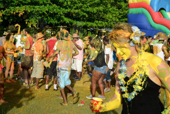 Winston Sill/Freelance Photographer
 Bacchanal Jamaica presents Beach J'ouvertFete, held at James Bond Beach, Oracabessa, St. Mary on Saturday April 19, 2014.