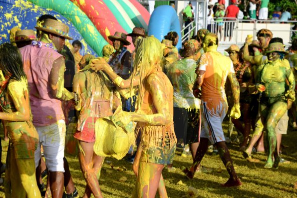 Winston Sill/Freelance Photographer
 Bacchanal Jamaica presents Beach J'ouvertFete, held at James Bond Beach, Oracabessa, St. Mary on Saturday April 19, 2014.