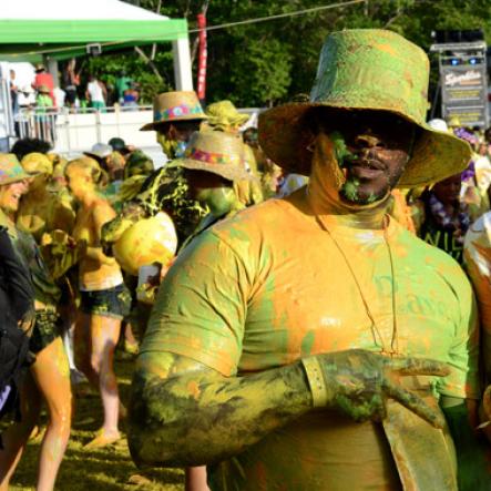 Winston Sill/Freelance Photographer
 Bacchanal Jamaica presents Beach J'ouvertFete, held at James Bond Beach, Oracabessa, St. Mary on Saturday April 19, 2014.