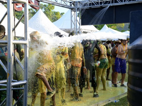 Winston Sill/Freelance Photographer
 Bacchanal Jamaica presents Beach J'ouvertFete, held at James Bond Beach, Oracabessa, St. Mary on Saturday April 19, 2014.