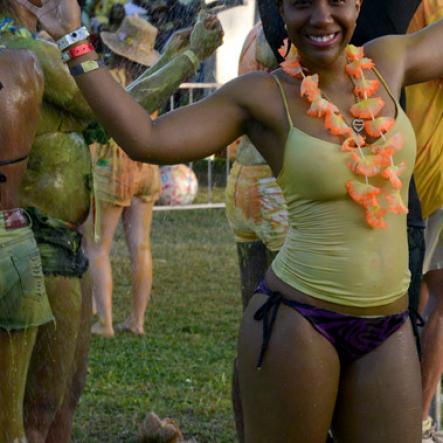 Winston Sill/Freelance Photographer
 Bacchanal Jamaica presents Beach J'ouvertFete, held at James Bond Beach, Oracabessa, St. Mary on Saturday April 19, 2014.