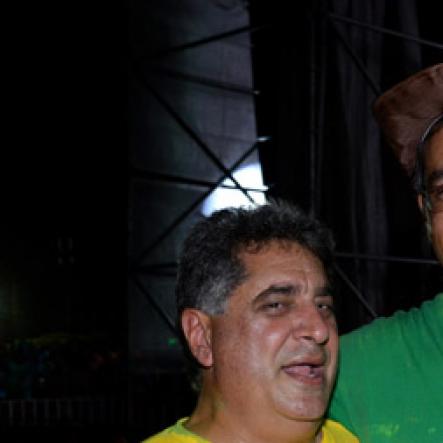 Winston Sill/Freelance Photographer
 Bacchanal Jamaica presents Beach J'ouvertFete, held at James Bond Beach, Oracabessa, St. Mary on Saturday April 19, 2014. Here are Gassan azan (left); and Ray Mile Jr. (right).