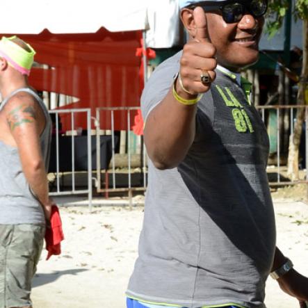 Winston Sill/Freelance Photographer
Bacchanal Jamaica and Smirnoff sponsored Beach J'ouvert, held at James Bond Beach, Oracabessa, St, Mary on Saturday April 4, 2015.