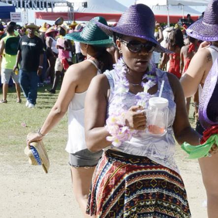 Winston Sill/Freelance Photographer
Bacchanal Jamaica and Smirnoff sponsored Beach J'ouvert, held at James Bond Beach, Oracabessa, St, Mary on Saturday April 4, 2015.