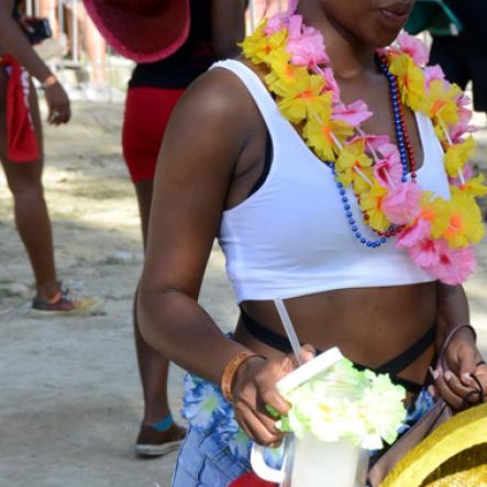 Winston Sill/Freelance Photographer
Bacchanal Jamaica and Smirnoff sponsored Beach J'ouvert, held at James Bond Beach, Oracabessa, St, Mary on Saturday April 4, 2015.