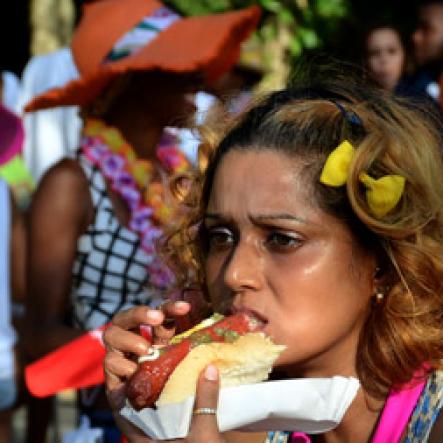 Winston Sill/Freelance Photographer
Bacchanal Jamaica and Smirnoff sponsored Beach J'ouvert, held at James Bond Beach, Oracabessa, St, Mary on Saturday April 4, 2015.