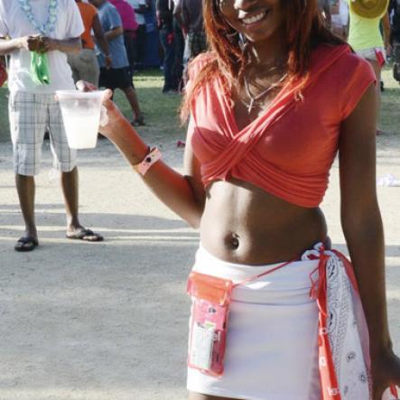 Winston Sill/Freelance Photographer
Bacchanal Jamaica and Smirnoff sponsored Beach J'ouvert, held at James Bond Beach, Oracabessa, St, Mary on Saturday April 4, 2015.