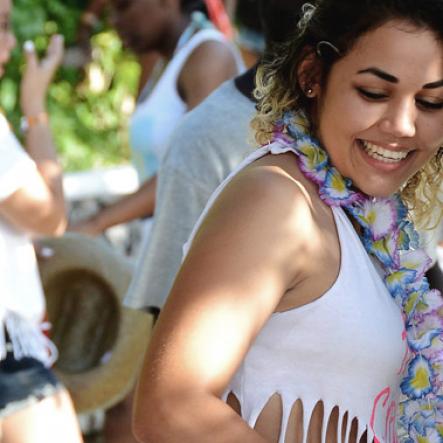 Winston Sill/Freelance Photographer
Bacchanal Jamaica and Smirnoff sponsored Beach J'ouvert, held at James Bond Beach, Oracabessa, St, Mary on Saturday April 4, 2015.