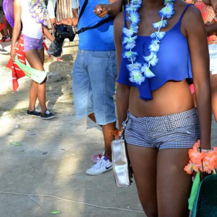 Winston Sill/Freelance Photographer
Bacchanal Jamaica and Smirnoff sponsored Beach J'ouvert, held at James Bond Beach, Oracabessa, St, Mary on Saturday April 4, 2015.