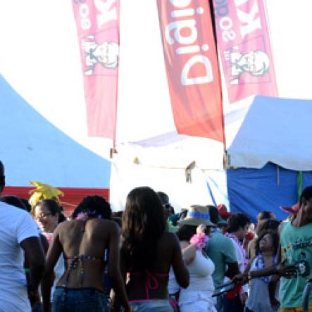 Winston Sill/Freelance Photographer
Bacchanal Jamaica and Smirnoff sponsored Beach J'ouvert, held at James Bond Beach, Oracabessa, St. Mary on Saturday April 4, 2015.