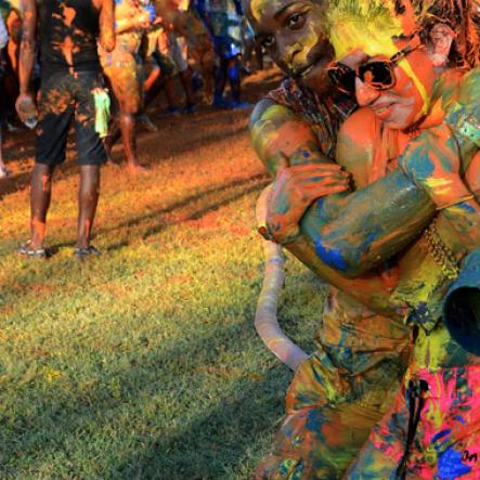 Winston Sill/Freelance Photographer
Bacchanal Jamaica and Smirnoff sponsored Beach J'ouvert, held at James Bond Beach, Oracabessa, St. Mary on Saturday April 4, 2015.