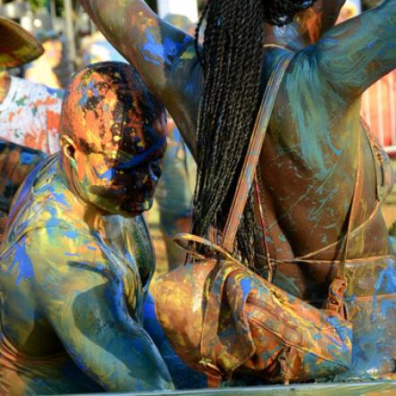 Winston Sill/Freelance Photographer
Bacchanal Jamaica and Smirnoff sponsored Beach J'ouvert, held at James Bond Beach, Oracabessa, St. Mary on Saturday April 4, 2015.